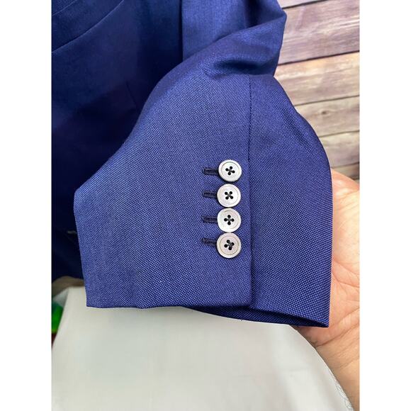 Vintage Brooks Brothers Blazer Mens Xl Blue 100% Coat Jacket Made In USA - Picture 12 of 14